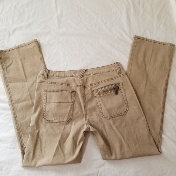 Calvin Klein tan cotton blend jeans in size 8 - Picture 2 of 10